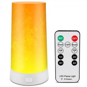 China Dimmable Rechargeable Led Magnet Flame Light  Dc 5v Remote Control Flame Table Lamp on sale