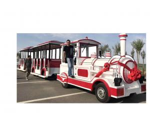 72 Seat Trackless Kiddie Train Mini Electric Train Shopping Mall 1 Year Warranty