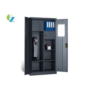 Buy cheap Durable Steel Office Cupboard Multifunctional File Cabinet With Mirror Wardrobe from wholesalers