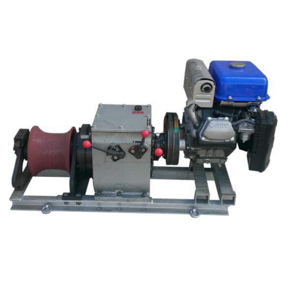 High Speed 3 Ton Yamaha Gasoline Engine Powered Winch Winch Puller For Cable Pulling