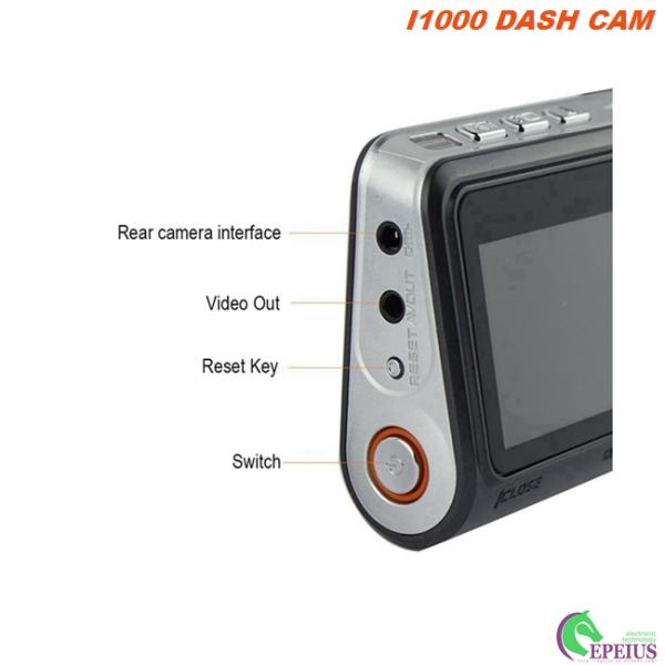 Instantaneous Data Protection Dual Lens Dash Cam 120 Degree With Gravity Sensor