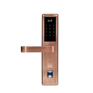 China Wood Door Electronic Door Locks Fingerprint Security System Long Battery Life Span on sale