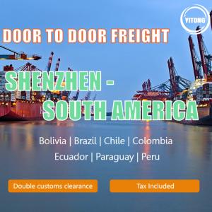 China Weekly DDP International Door To Door Freight Service From China To South America on sale
