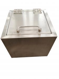 China Double Lock Custom Lead Boxes Stainless Steel Inner And Outer on sale