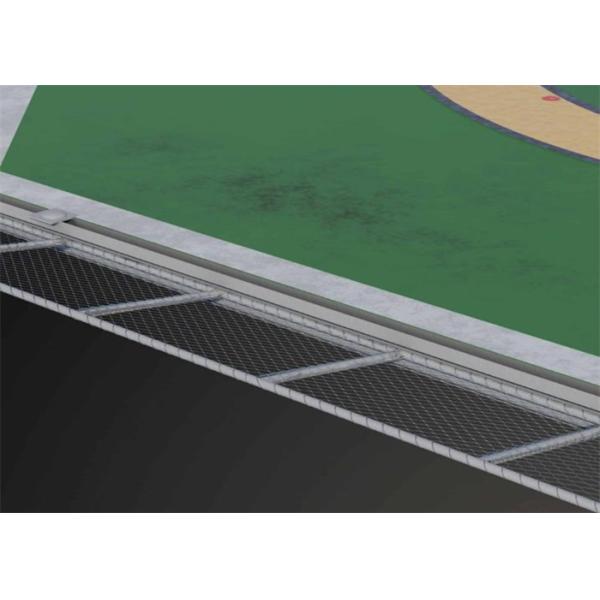 Rust Resistant Metal Mesh Fence Panels Helideck Perimeter Netting Custom Color