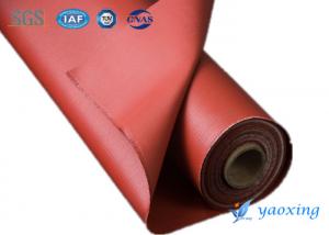 China Industrial Silicone Rubber Coated Fiberglass Fabric / Silicone Impregnated Fabric on sale