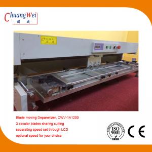 LCD Display Automatic Glass Cutting Machine 3 Circular Blades,PCB Separator Manufactures