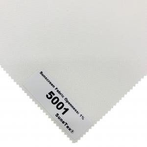  French Window PVC Coated White Polyester Sunscreen Fabrics ASTM G21 Manufactures