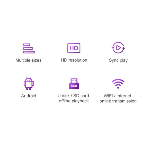 VETO Androids Ultra Wide Digital Shelf Edge Advertising Screen High Contrast Bar LCD Display For Retail Store