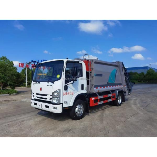 EURO 5 Emission Standard Isuzu 5 Ton 8 Cbm Garbage Compactor Truck 4x2