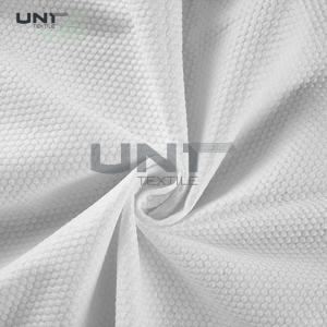  White Wet Wipes Spunlace Nonwoven Fabric Embossed 100CM Width Manufactures