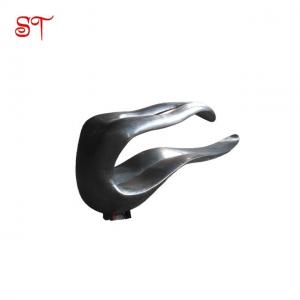  Shopping Mall Decoration Tongue Stainless Steel Statue Black Modern Metal Sculptures Art Statuary Manufactures