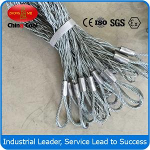 China Galvanized Steel Wire Rope Sling , pulling grip , Cable Grips on sale