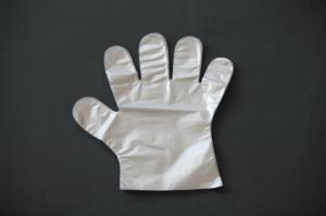  Biodegradable Disposable Polythene Gloves , Disposable Food Prep Gloves Manufactures