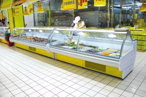  Remote Type -1-5 ℃ Fresh Meat Food Display Cabinets Produce Display Coolers Manufactures