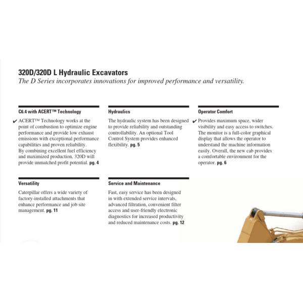 Caterpillar Excavator 320D 320GC 320GX Original 20 Ton For Cat With Core Engine Made In Japan