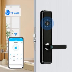 China Smart Fingerprint Security Door Lock TTLock Remote Control With IMD Touch Panel on sale