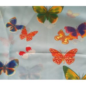 Smooth Surface Printed Polyester Fabric , Fashionable 270T Printed Satin Fabric