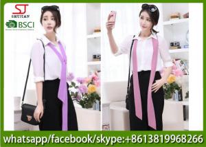 China 2017 Elegant Handbag Handle Ribbon Luxury Ladies Imitated Silk Scarf satin 4.8*198cm on sale