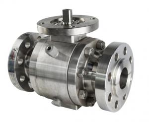 Forged Trunnion Mounted Ball Valve Flanged Ends Buttwelding Ends