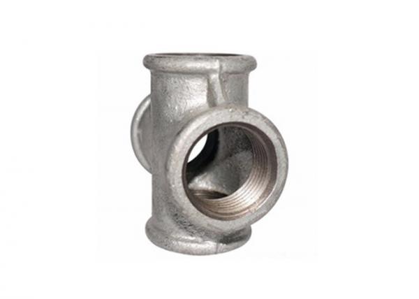 Quality Hot Galvanized Exhaust Pipe Fitting Cross 80 90 Degree Pipe Coupler 4 Inch for sale