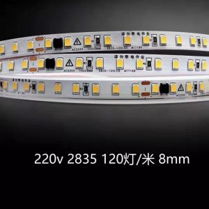 China Indoor High Voltage Soft Led Strip Lights Waterproof 230v 220v Warm White 3000k 4200k 6500k Led Light Strip on sale