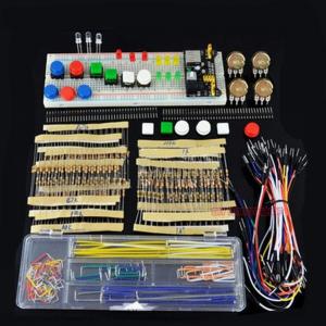 China DIY Starter Kit for Arduino 03 Electronics Fans Learning Parts Component Package with Breadboard Jumper Wires on sale