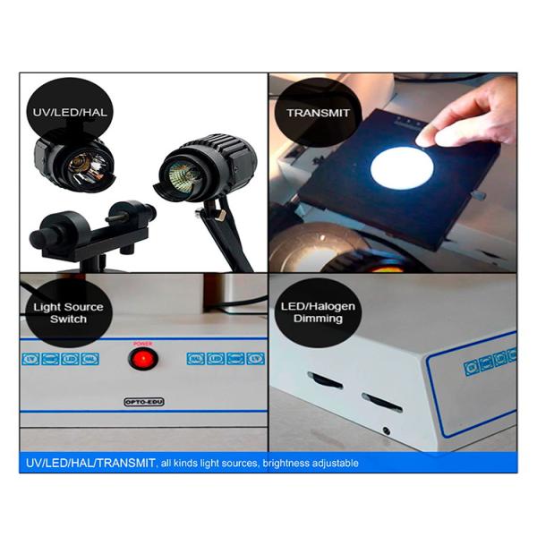 Motorized Digital Forensic Comparison Microscope with High Resolution CCD Camera and LED Illumination for Laboratory Research