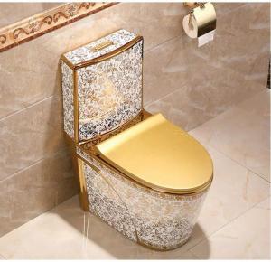  Luxury Golden Odm Toilet Sanitary Ware One Piece Ceramic Bathroom Graphic Design Manufactures