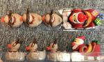 ATBC-PVC Christmas Bath Duck Toys Set / Reindeer Rubber Duck With 3 Baby