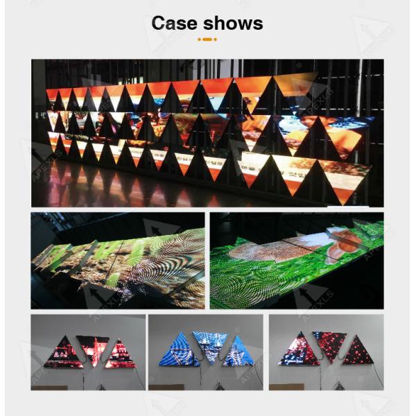 Creative Triangle LED Display P6 Full Color LED Display Customized Cabinet