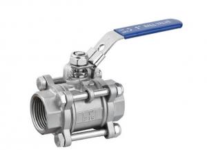  3 Piece Locking Stainless Steel Ball Valves , Full Bore 1000 WOG Ball Valve Manufactures