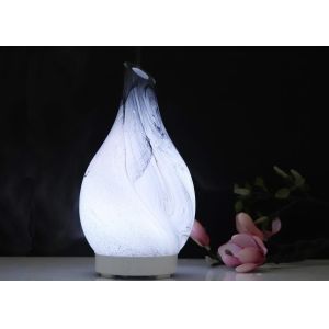 Buy cheap 3D Watercolor Glass Cool Mist Humidifier Aromatherapy Diffusers With Color Light from wholesalers