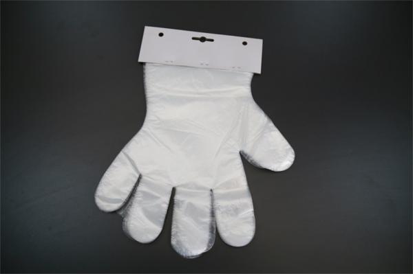 Biodegradable Disposable Polythene Gloves , Disposable Food Prep Gloves