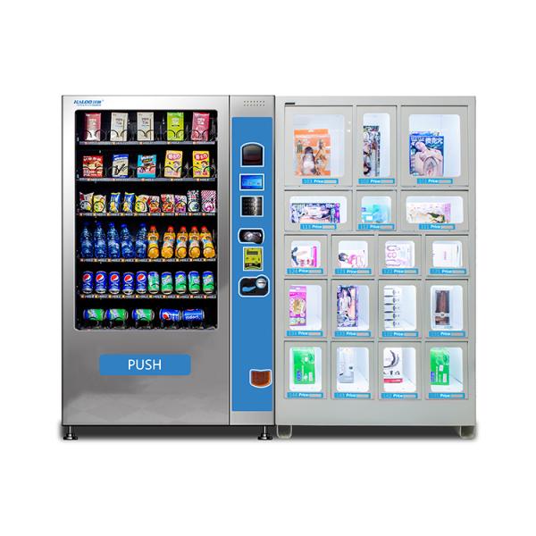 Drink Snack Combo Vending Machine ODM With 6 Drawers 7 Channels