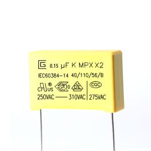 Buy cheap 154K X2 Safety Capacitor 0.15 Uf Very Low Loss At High Frequency from wholesalers