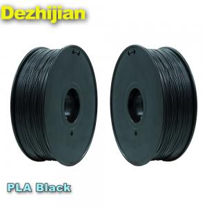  Black 3d Printer Filament PLA 1.75 Mm Heating Bed Temperature 50℃ Manufactures
