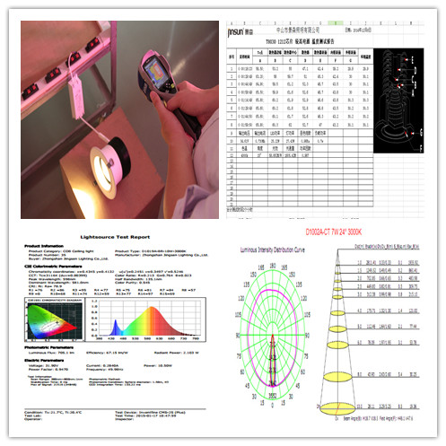 30w led cob anti-glare spotlight and downlight cut out120mm with high power lights