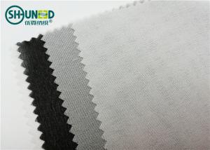  Double Dot 70gsm Snow White Shirt Interlining Fusible Collar For Men And Woven Shirt Manufactures