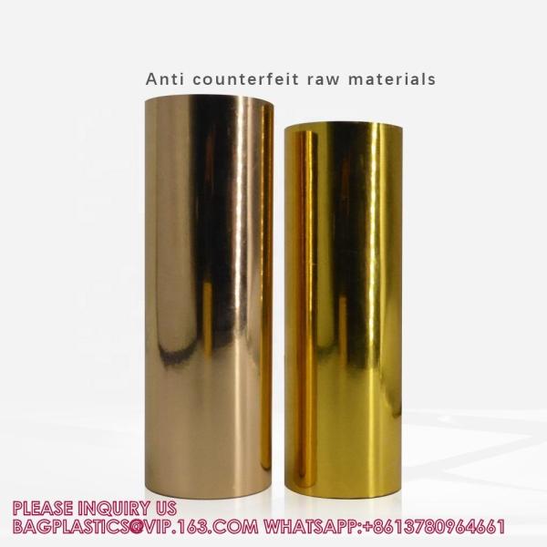 PET Metalized Film Laser Holographic Thermal Lamination Plastic Printed Metalized Film For Gift Packaging