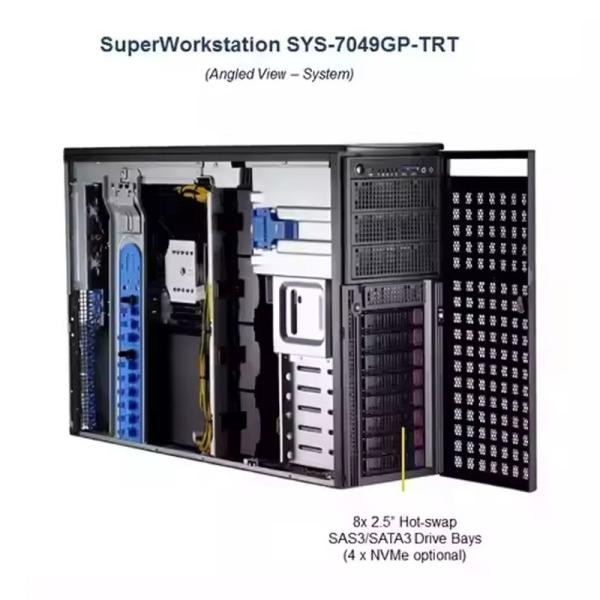 Customized Server Super Workstation SYS-7049GP-TRT CSE-747BTS-R2K20BP MBD-X11DPG-QT 4U/Tower IPMI NVMe Lowest for Servers