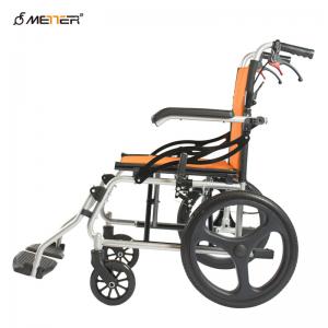  Linkage Brake 125KG Aluminium Manual Foldable Wheelchair Manufactures
