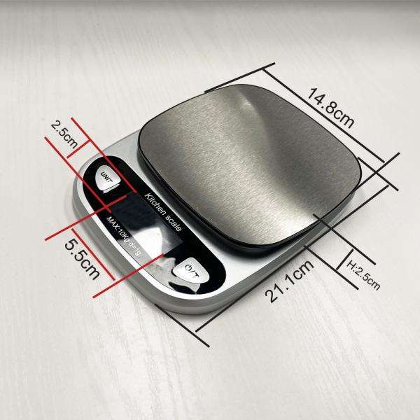 12KG/1G Capacity LCD/LED Display ABS OEM Supported-Model WH-B33 Weiheng Portable Electronic Kitchen Scale 0.1g Accurate