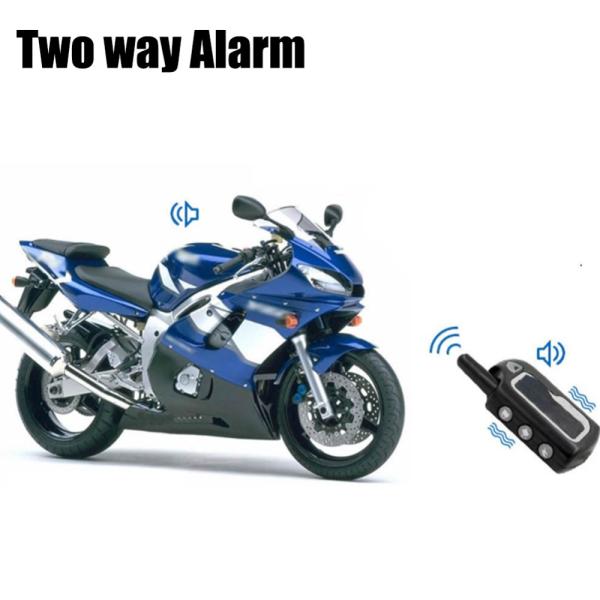 DC12V Vibration Motorcycle 2 Way Alarm System 125db Remote Control