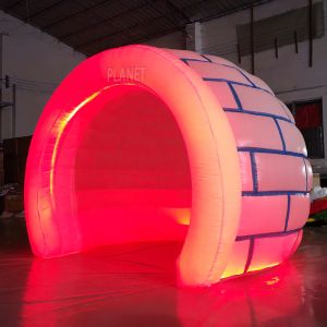 China Outdoor Kids Inflatable Igloo Tent Igloo Dome Tent Camping Tent With LED Light on sale