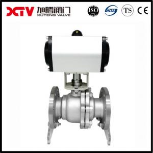  Straight Through Type High Platform Flanged Floating Ball Valve 150LB for Oil and Gas Manufactures