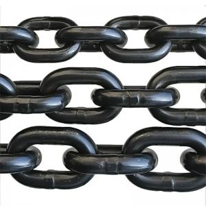  Black Finish Standard High Test Steel Round Conveyor Link Chain for High Durability Manufactures