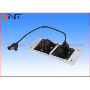 Modern Hommization Design Media Hub , Customizable Wall Socket Plates