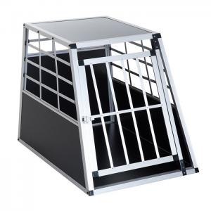  Lockable MDF Heavy Duty Aluminum Dog Travel Box For Large Dog Car Transport Cage Manufactures