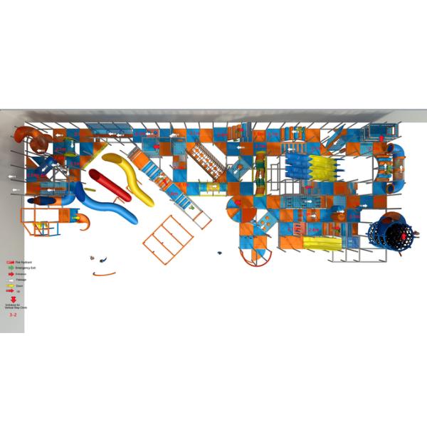 Custom Indoor Play Structure with Slide for 3-12 Year Olds